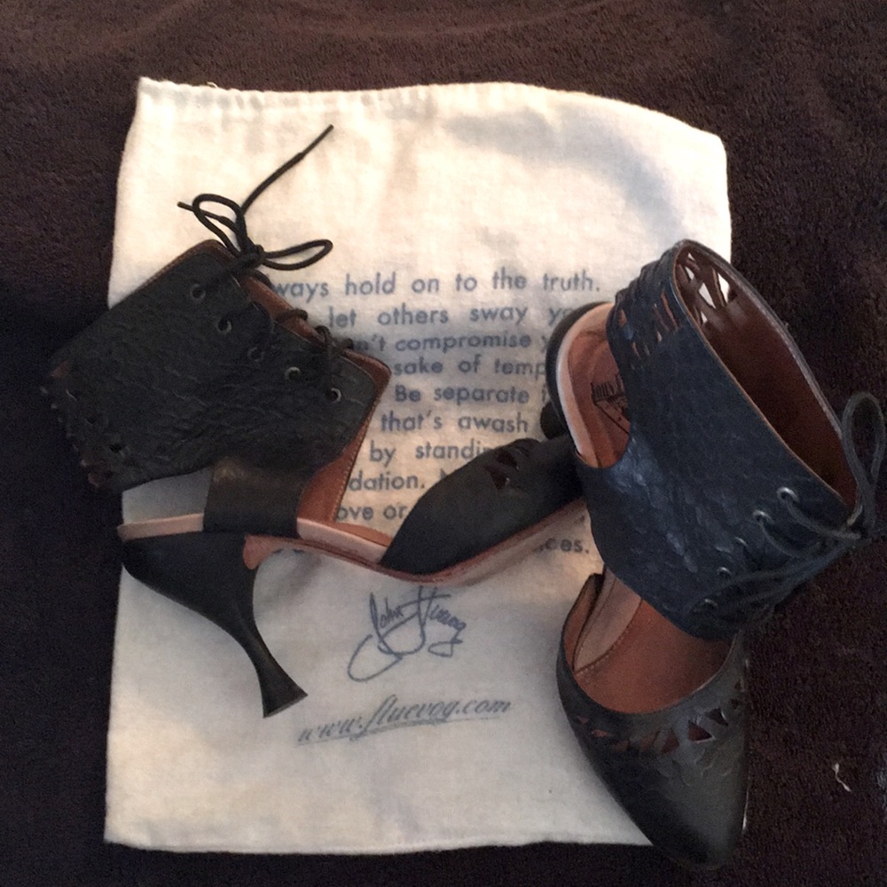 Vintage Fluevog Dominatrix heels